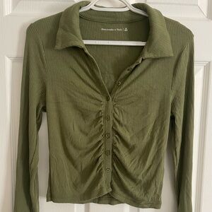 Abercrombie long sleeve polo